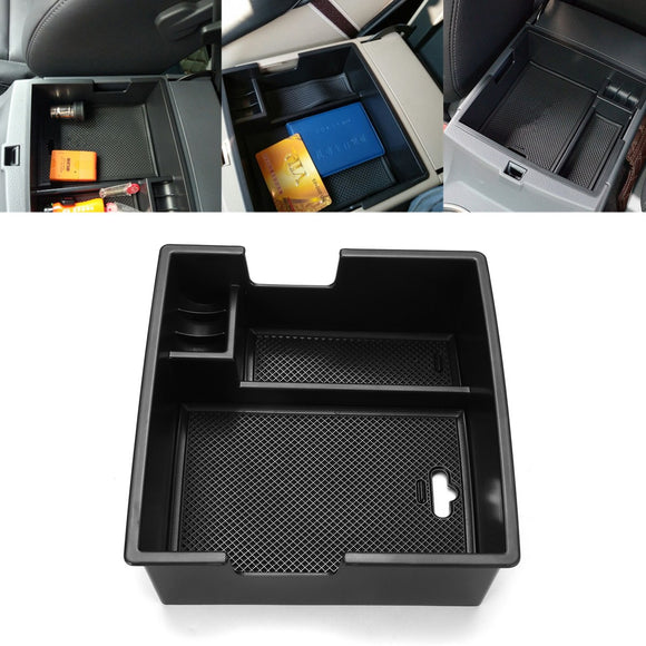 Car Armrest Console Storage Box Organizer Tray for Ford Everest 15-17