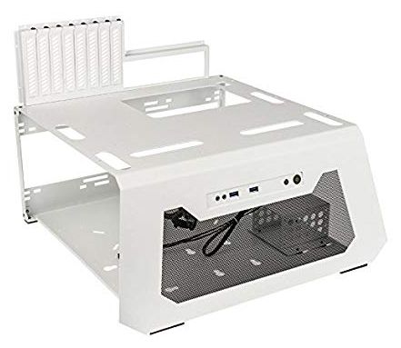 Lian-li pc-T70 e-atx test bench / open to air chassis , white , No psu ( use optional standard psu )
