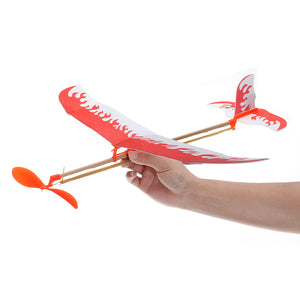 Elastic Rubber Band Powered DIY Plane Toy Kit Aircraft Model Educational Outdoor FlyingToy