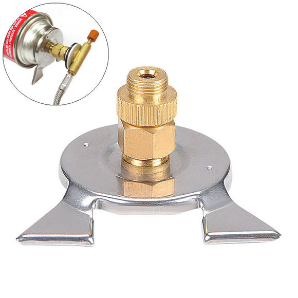 LAOTIE BRS-17B Outdoor Camping Cooking Stove Furnace Converter Connector Gas Cartridge Tank Adapter