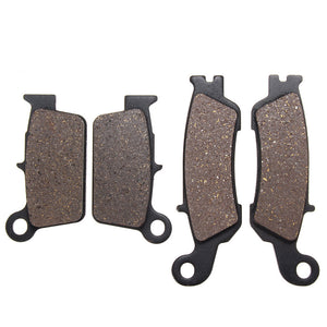 Front+Rear Organic Brake Pads For Yamaha YZ250F Set Full Kit FW FX FY 2007-2015