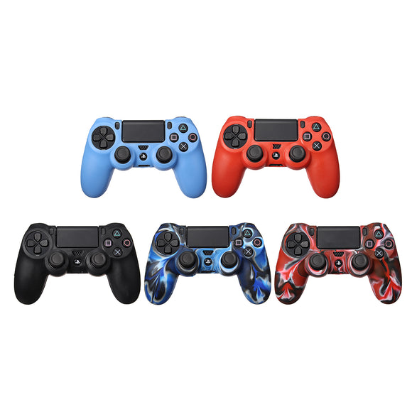 2 In 1 Soft Silicone Rubber Case Cover For Sony Play Station Dualshock 4 PS4 DS4 Pro Slim Wireless Controller Skin