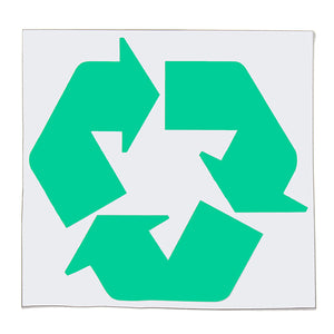 Vinyl Decal Sticker Recycling Waste Bin Printed Waterproof Logo Sign