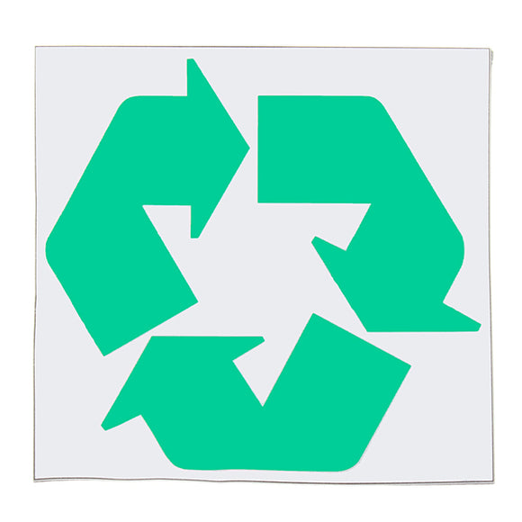 Vinyl Decal Sticker Recycling Waste Bin Printed Waterproof Logo Sign