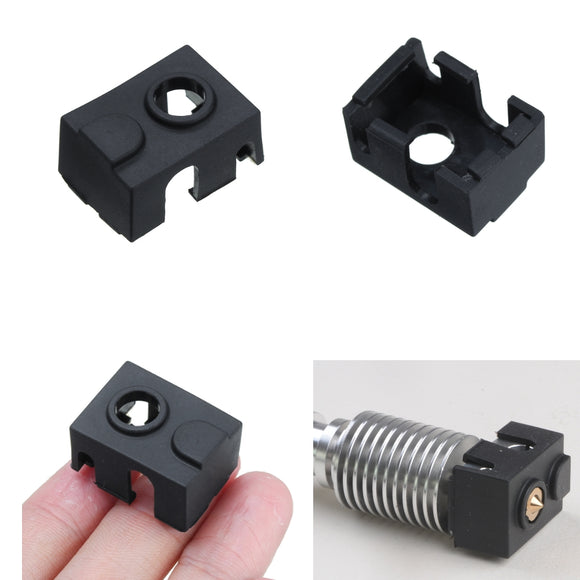 Black Hotend Silicone Case For V6 PT100 Aluminum Block 3D Printer Part