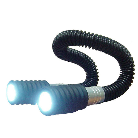360 Double Head Light LED Flashlight AAA
