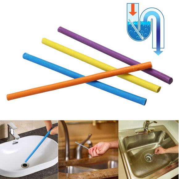 12Pcs/Pack Bathroom Clean Sewer Device Deodorant Sticks Keep Drain Pipes Clean Bar Odor Kitchen Toilet Sewage Tool