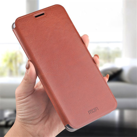 Mofi Flip Full Body Shockproof PU Leather + Soft TPU Protective Case for Xiaomi Redmi Note 7 / Note 7 Pro