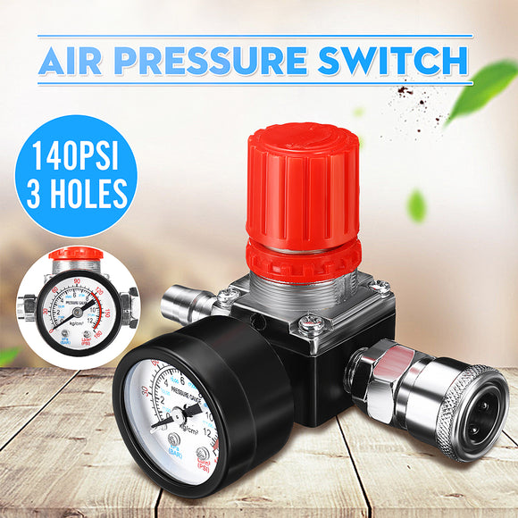 AIir Pressure Regulator 0-140PSI/10Bar AIir Source Treatment With Pressure
