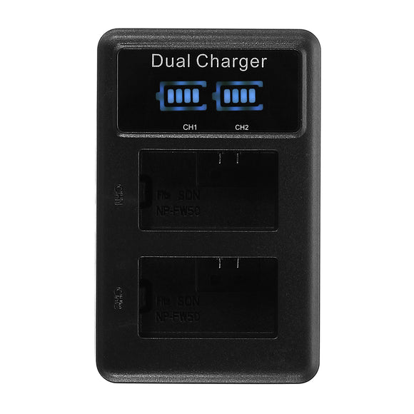 Palo FW50-B Rechargeable Battery Charger for Sony NP-FW50 DSLR Camera Battery