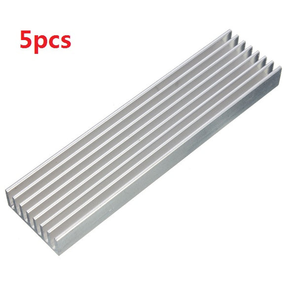 5pcs 100 x 25 x 10mm Aluminum Heat Sink