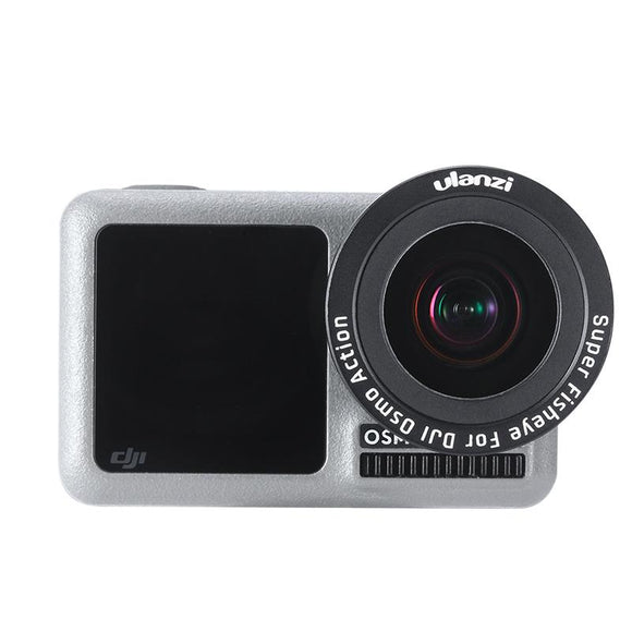 ULANZI OA-6 Super Fisheye Optical Glass Lens 180 Degree  For DJI Osmo Action Camera