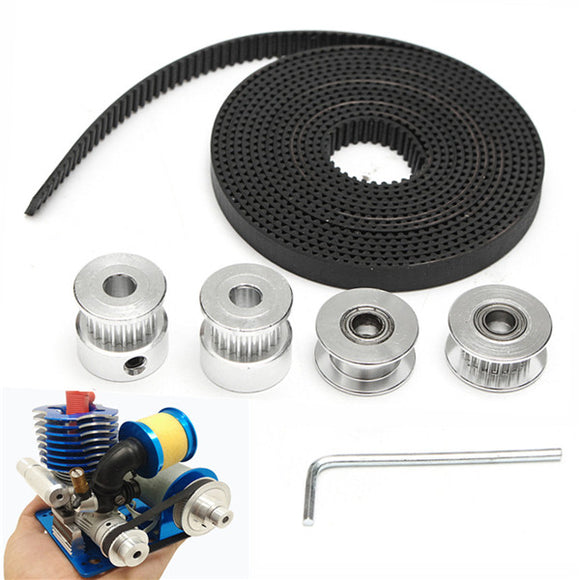 GT2 20 Teeth Bore 5mm Pulley with 2M GT2 Belt and Tensioner