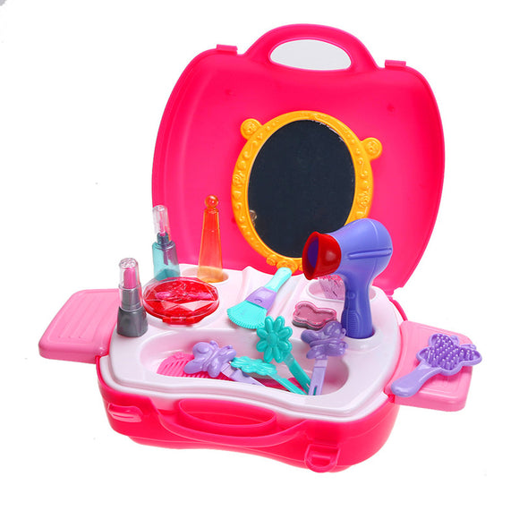 Girl Play House Makeup Tool Cosmetic Kit Play Set Pretend Role Play Classic Simulation Toy For Kids