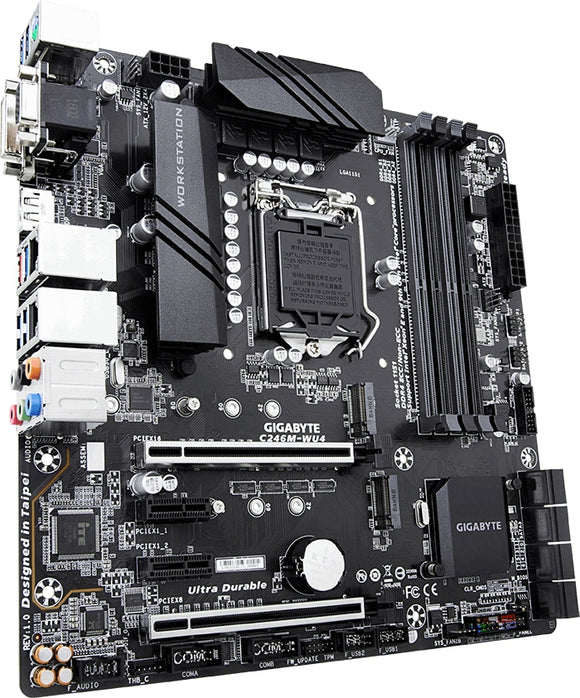 Gigabyte C246M-WU4 LGA1151 dedicated server mb