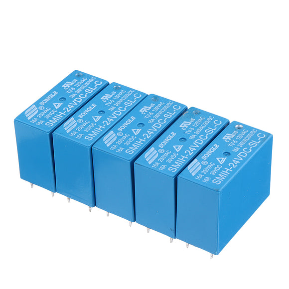 5PCS SMIH-05VDC-SL-C SMIH-12VDC-SL-C SMIH-24VDC-SL-C 16A 8PIN Relay 05 12 24 V Relay Module