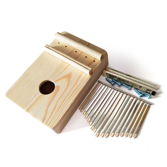 17 Key Mbira DIY Kit Finger Thumb Piano for Handwork Painting Musical Instrument