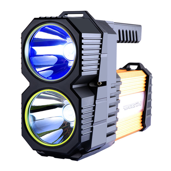 WARSUN D398 Blue Light Fishing Rechargeable Flashlight 40m High Lumen Powerful LED Torch