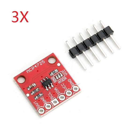3Pcs CJMCU-MCP4725 I2C DAC Breakout Development Board Module