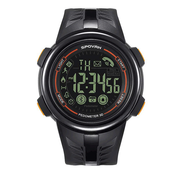 SPOVAN PR3 1.5'' Color  Screen 50M Waterproof Smart Watch Fitness Sports Smart Bracelet