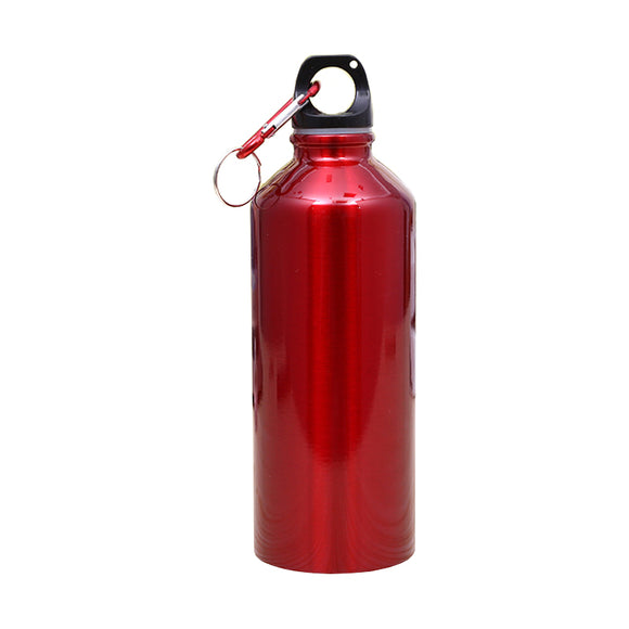 BIKIGHT 600ml Aluminum Alloy Cycling Water Bottle With Carabiner Outdoor Sports Water Bottle