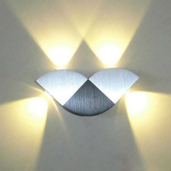 Modern 4W Butterfly LED Up/Down Wall Sconce Light Fixture Lamp Indoor Decoration AC85-265V