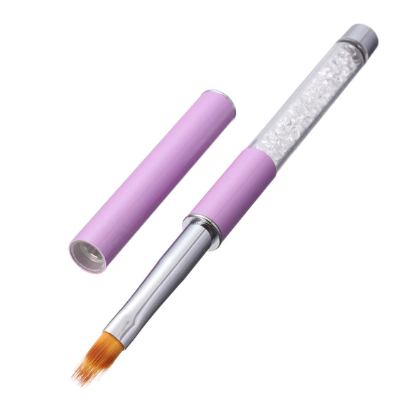 Nylon Hair Purple Nail Ombre Brush Manicure Tools DIY Design Drawing Painting Pen