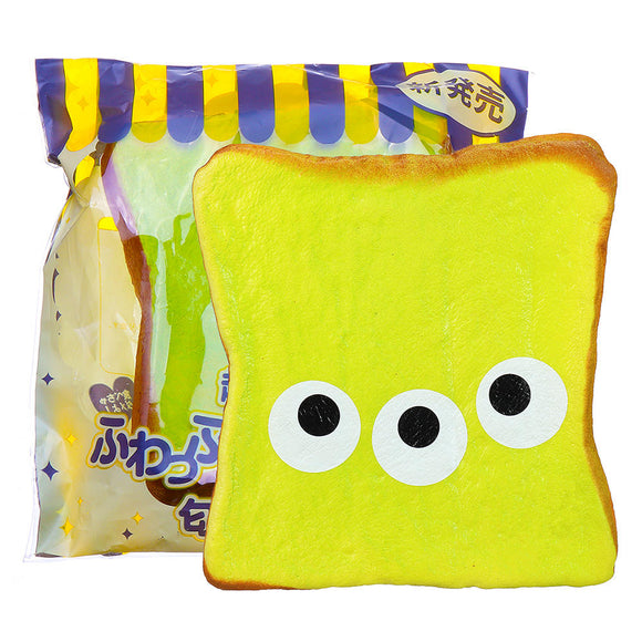 Three Eye Bread Squishy 12CM Soft Slow Rising With Packaging Collection Gift Toy