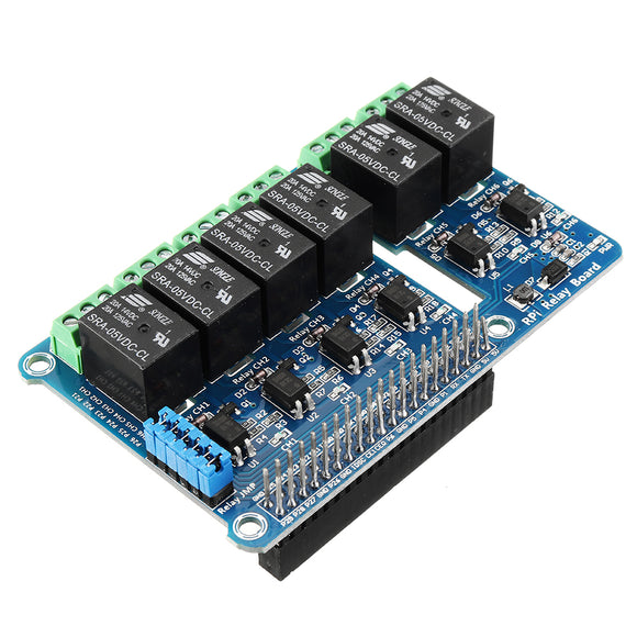 6CH 6-way Relay Expansion Board Hat Support For Raspberry Pi A+/B+/2B/3B