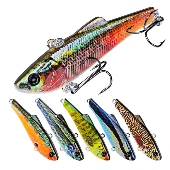 ZANLURE DW1123 10Pcs/Set 7cm 7g Hard Fishing Lure VIB Popper Crankbait Wobblers Isca Poper Pesca