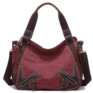 Women Durable Canvas Large Capacity Handbag Casual Shoulder Bags Crossbody Bag