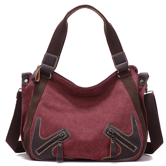 Women Durable Canvas Large Capacity Handbag Casual Shoulder Bags Crossbody Bag