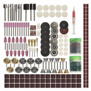 217pcs Rotary Tool Accessory Set Electric Grinding Mill Accessories for Grinding Sanding Polishing