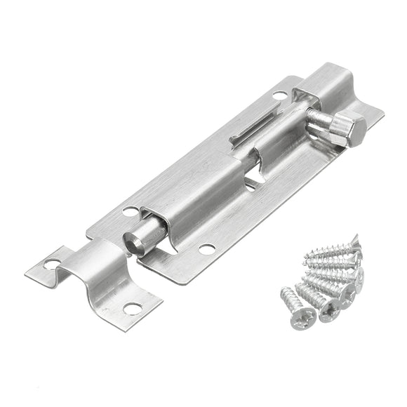 Door Bolt Sliding Latch Satin Aluminium Barrel Lock Catch for Gate Box Cabinet