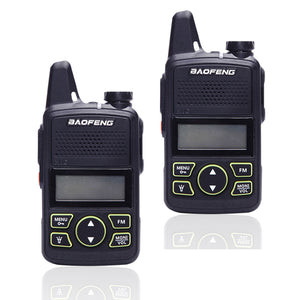 2PCS EU BAOFENG BF-T1 Frequency 400-470MHz 20 Channels Mini Ultra Thin Driving Hotel Civilian Walkie Talkie