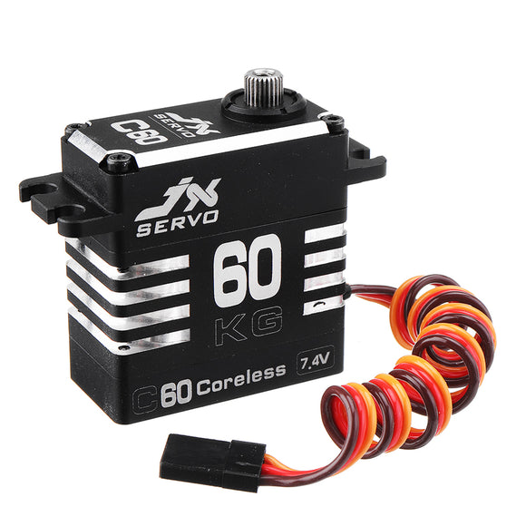JX Servo C60 8.4V 60KG 180 Coreless Metal Gear Large Torque Digital Servo For RC Models