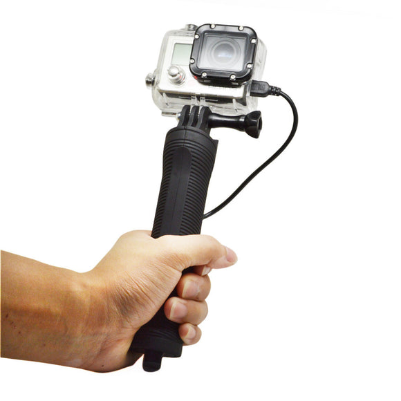 3300mAh Handheld Monopod Selfie Stick Power Bank for Gopro Hero 2 3 4 Xiaomi Yi SJ4000 SJ5000 SJcam