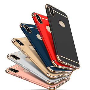 Bakeey Ultra-thin 3 in 1 Plating Frame Splicing PC Hard Protective Case For Xiaomi Redmi 6 Pro / Xiaomi Mi A2 Lite
