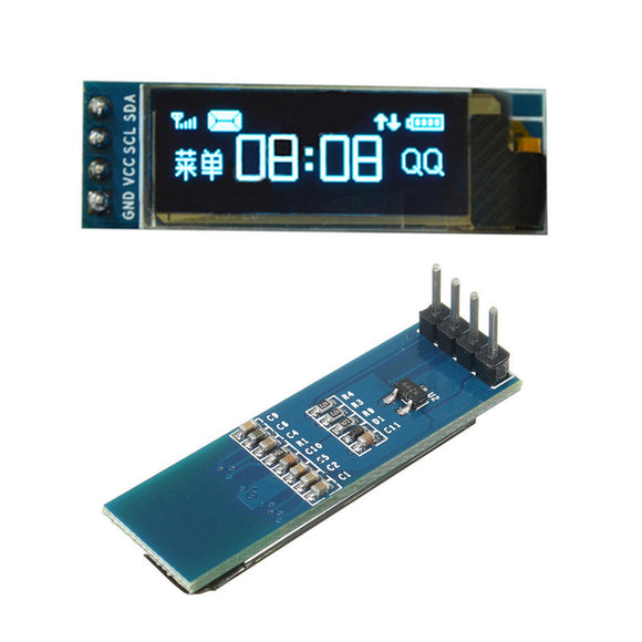 Geekcreit 0.91 Inch 128x32 IIC I2C Blue OLED LCD Display DIY Module SSD1306 Driver IC DC 3.3V 5V