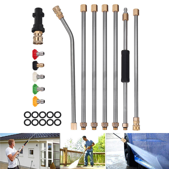 4000PSI High Pressure Washer Lance Guns Car Water Spray Guns Nozzle Extension Wand