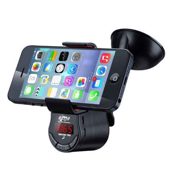 Oupin FM800 Car MP3 Multifunction FM Transimittervs Phone GPS Holder Hands Free Cell Phone