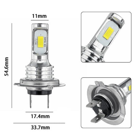 Upgraded 70W 8000LM LED Car Headlights Bulbs H1 H4 H7 H11 9005 9006 1156 6000K White 2PCS