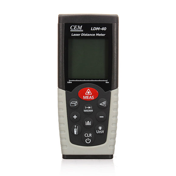 CEM LDM-40 Laser Distance Meter Laser Rangefinder Measure 0.05 to 40m