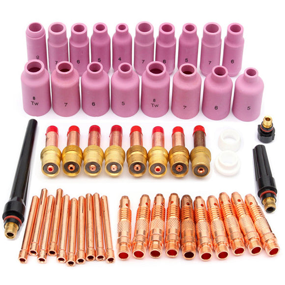 51pcs TIG KIT & TIG Welding Torch Consumables Accessories Set