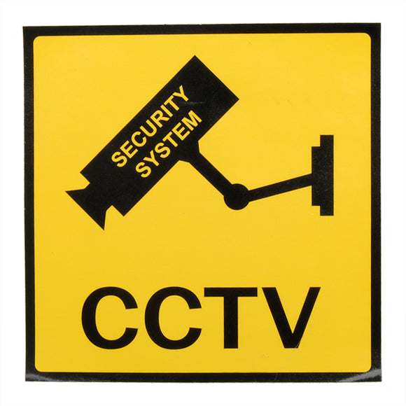 12 x 12cm Monitoring Security Cameras CCTV Warning Sign