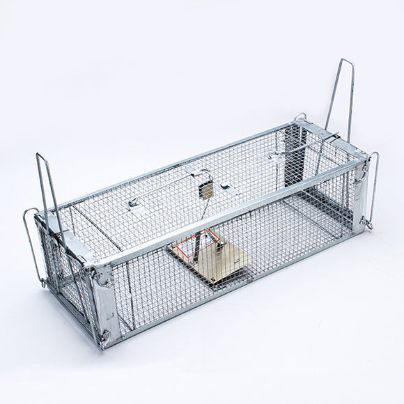 Dual Doors Humane High Sensitivity Mouse Rat Trap Catcher Cage Pest Control