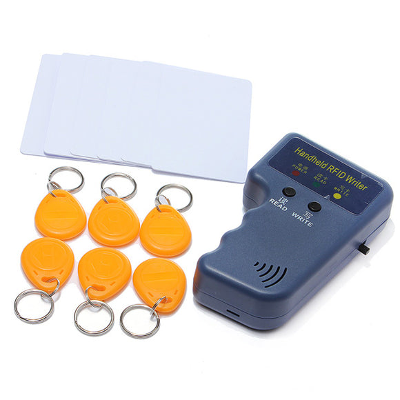 RFID 125KHz EM4100 ID Card Copier with 6 Writable Tags and 6 Cards