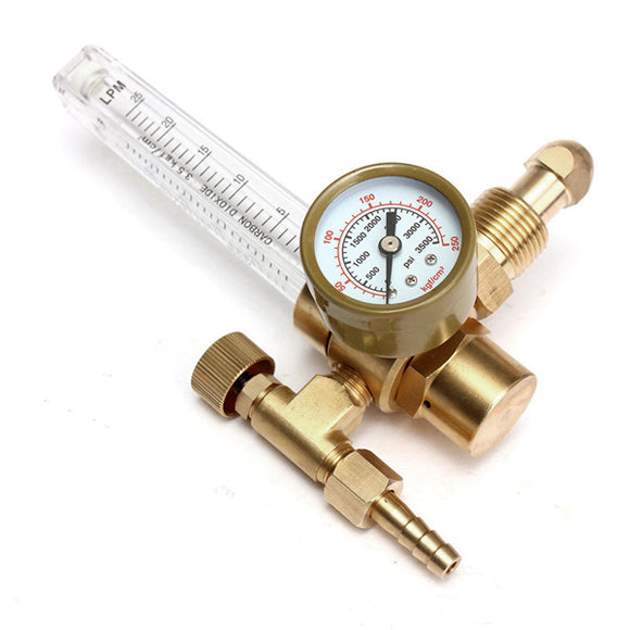 Pressure Reducer Mig Tig Flow Meter Control Valve Regulator for Gauge Welding Gas CO2 Argon