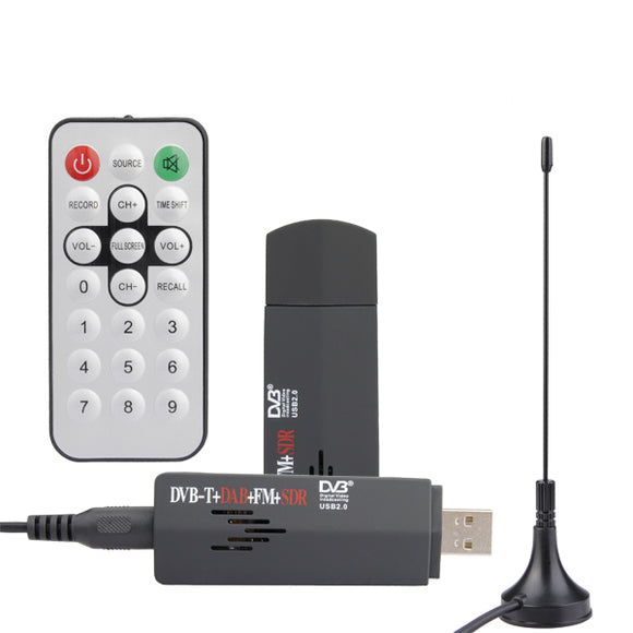 ROHS Mini Digital USB 2.0 TV Stick FM+DAB DVB-T Tuner Receiver