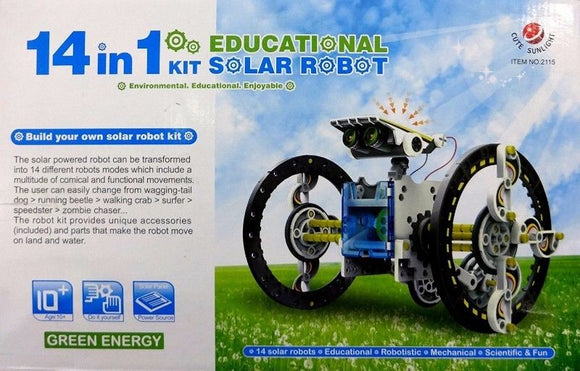 Brand new, 14-in-1 Solar Robot Kit